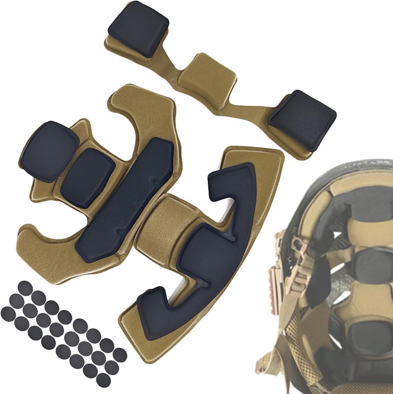 BShasrlim Multi-Sport Helmet Pad Inserts - Universal Helmet Comfort Padding Kit - Memory Foam Replacement Pads for Cycling, Motorcycle,Airsoft,Sports & Safety Helmets - Image 1